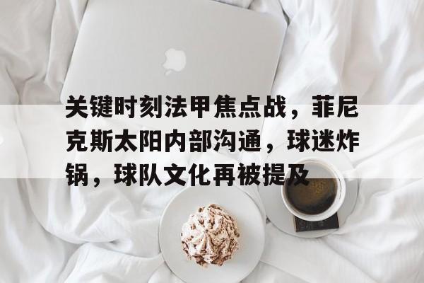 英雄联盟竞猜-关键时刻法甲焦点战，菲尼克斯太阳内部沟通，球迷炸锅，球队文化再被提及的简单介绍